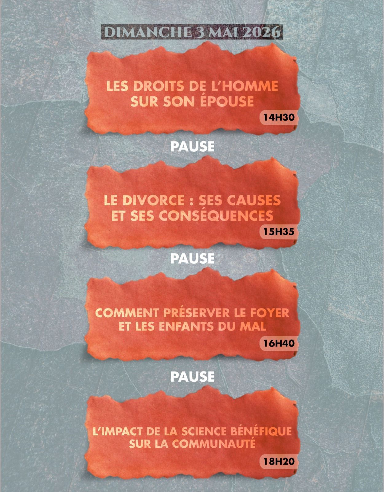 La réforme des foyers à la lumière du Coran et de la Sounnah